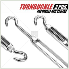 ColourTree turnbuckle close-up showing 316 stainless detail and rust-resistance benefit