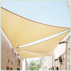 ColourTree vela frontal mostrando cobertura amplia y sombra protectora