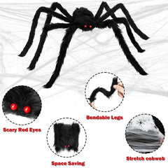 Colovis spiders arranged on a porch creating dramatic curb appeal and spooky atmosphere