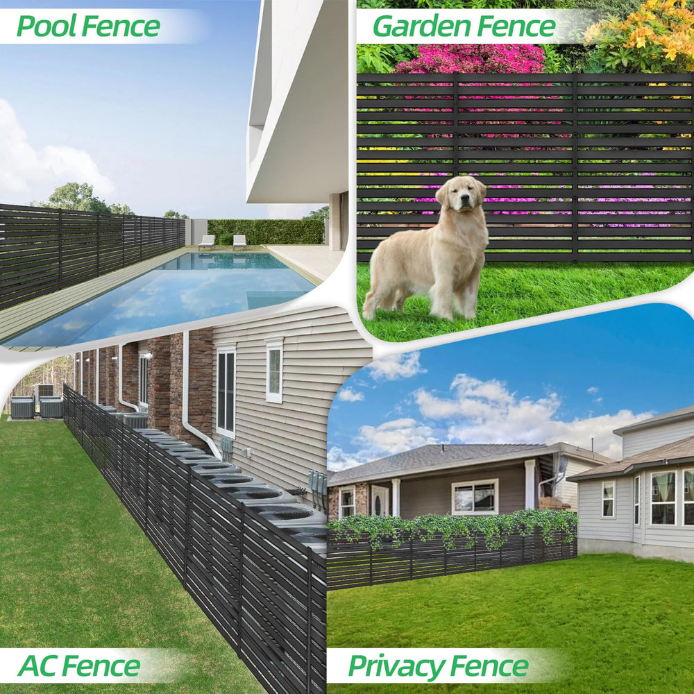 COLRASN privacy panels arranged around pool offering discreet screening