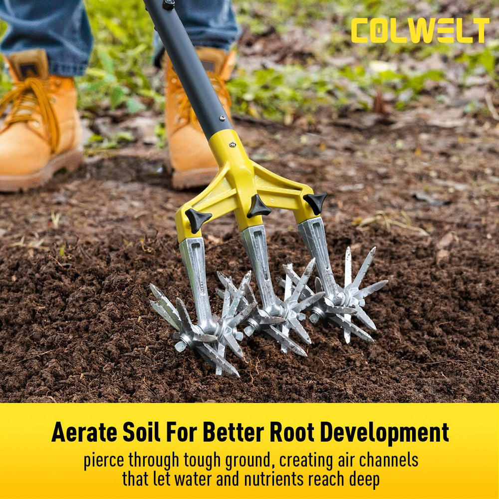 Colwelt handle grip close-up showing non-slip comfort for reduced hand fatigue