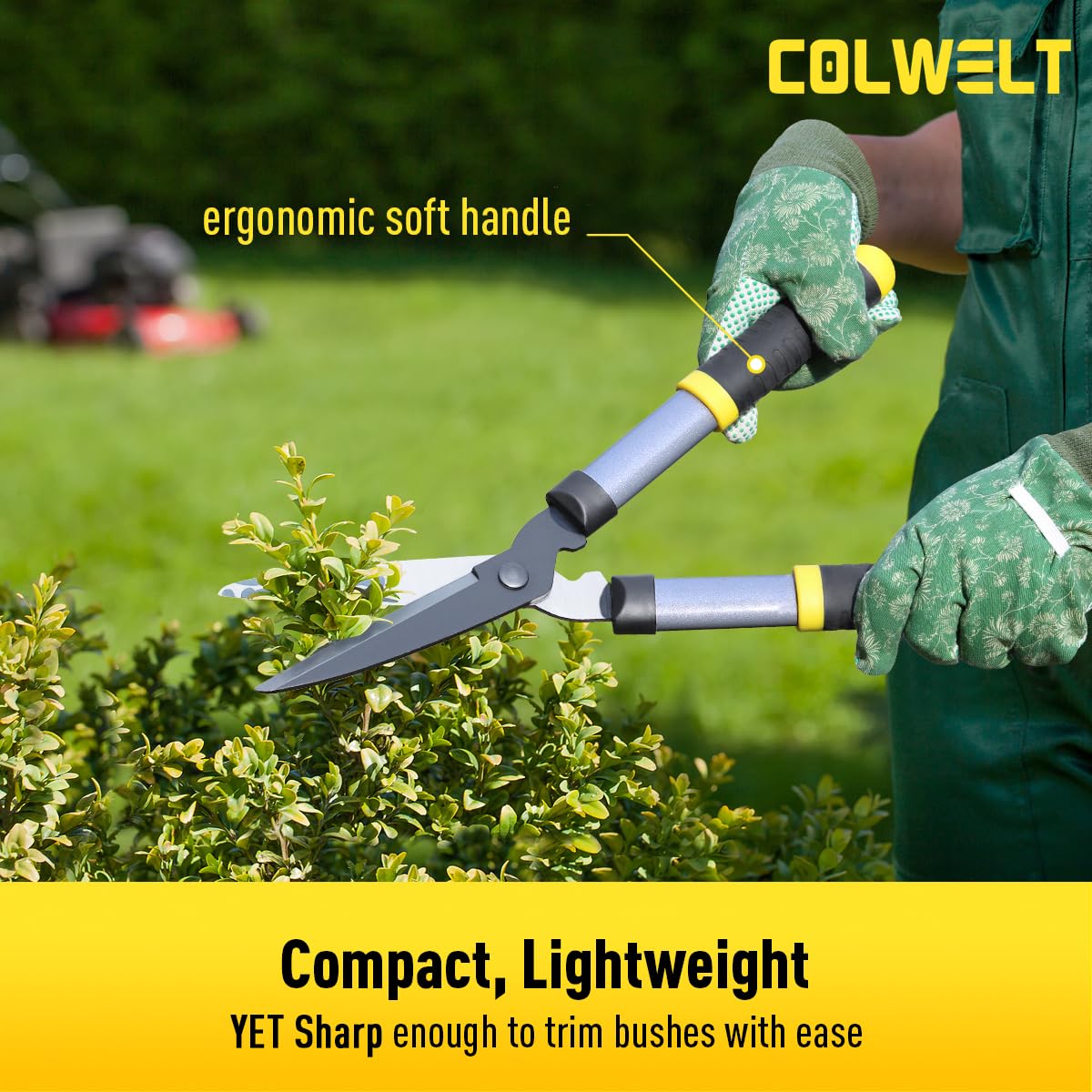 Colwelt ergonomic soft-grip handle detail reducing hand fatigue