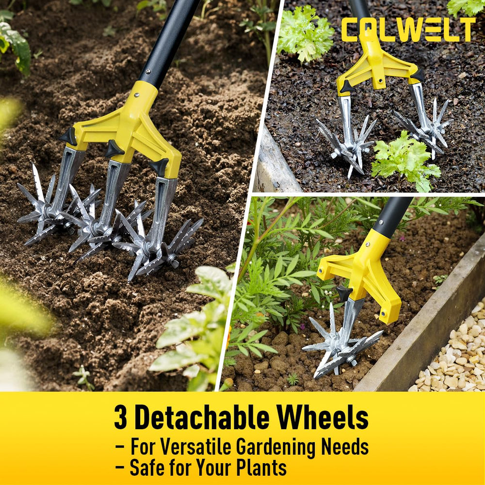 Colwelt in use on a vegetable bed improving soil texture for better seed contact