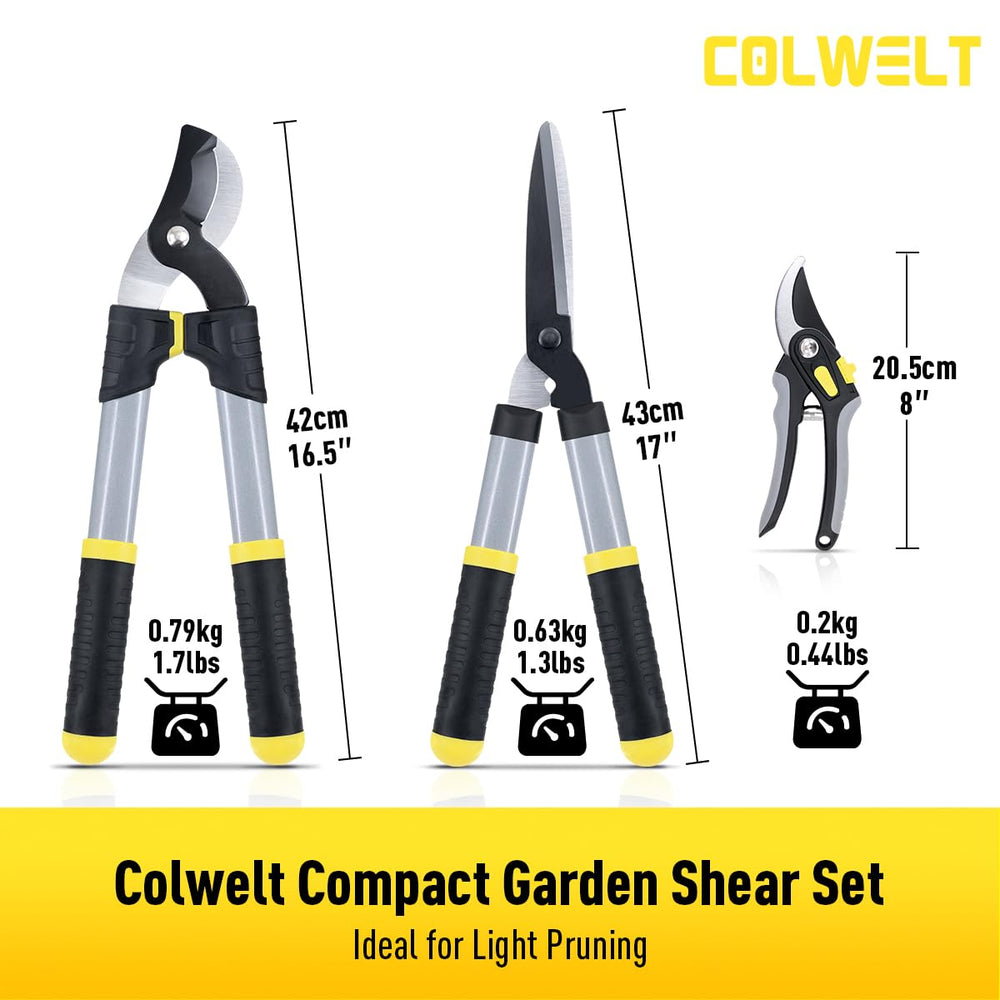 Colwelt pruner safety lock and label detail ensuring safe storage