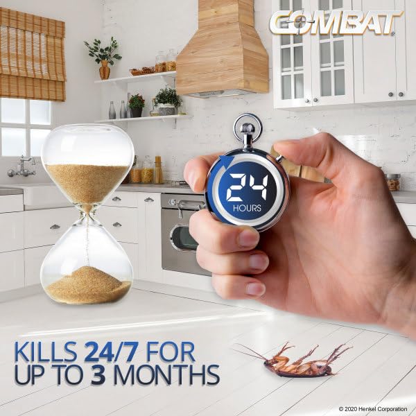 Detail of Combat Max child‑resistant lock mechanism showing safer household use