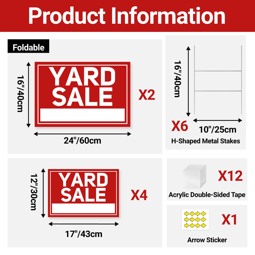 ComboJoy open 24x16 foldable sign displayed to show readable double-sided graphics