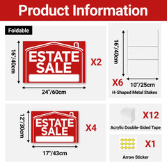 ComboJoy foldable extra-large sign open at entrance offering bold visibility and impact
