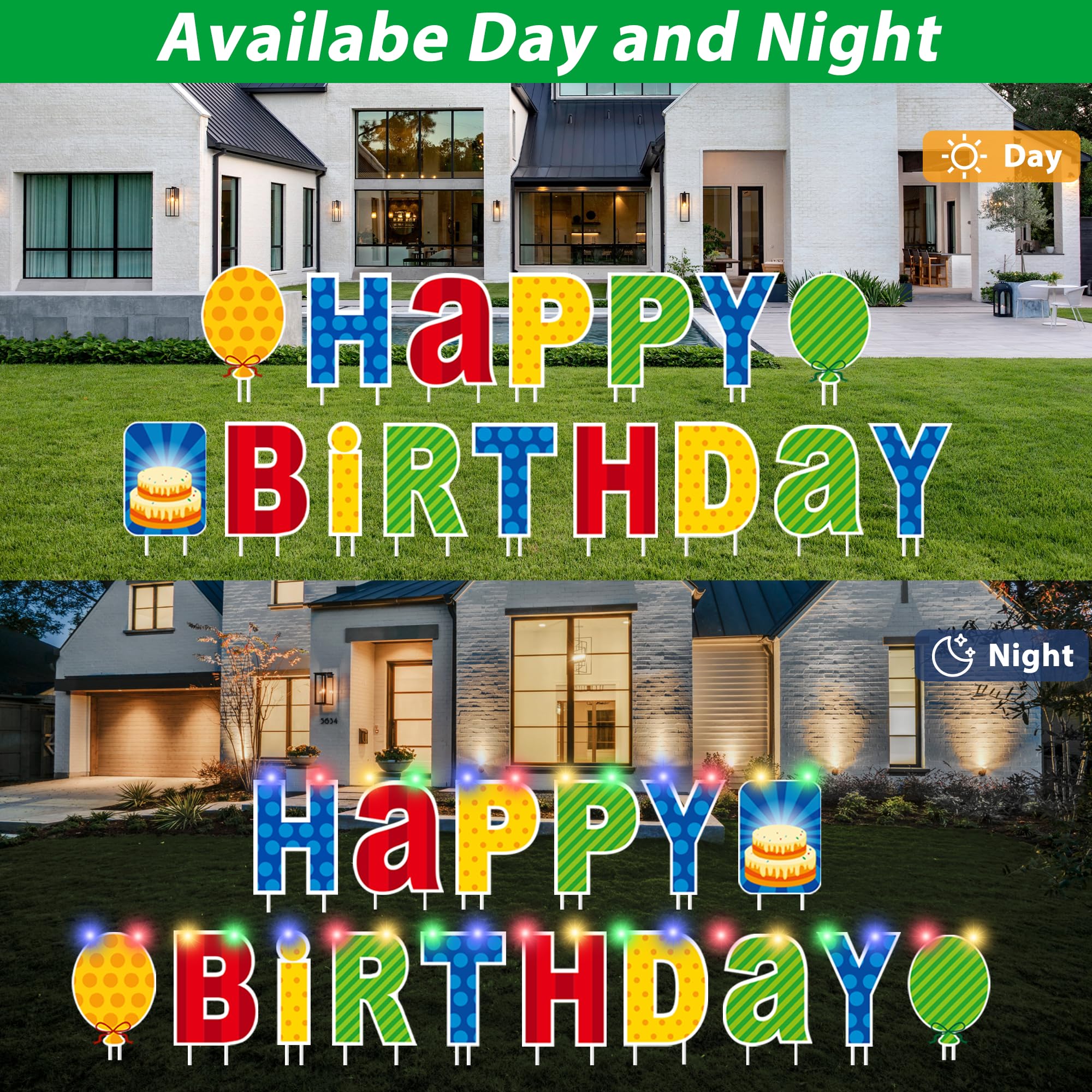 ComboJoy number stickers and balloons laid out for easy personalization and coordinated décor
