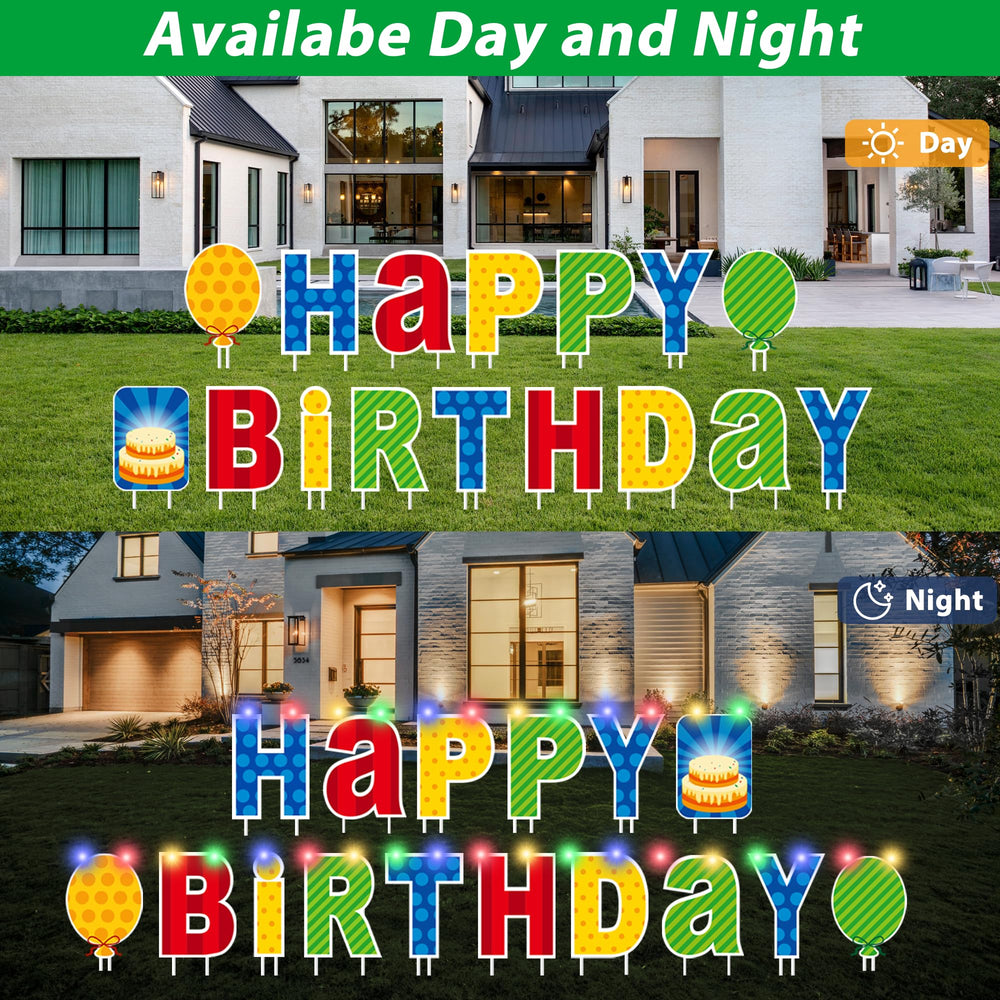 ComboJoy number stickers and balloons laid out for easy personalization and coordinated décor
