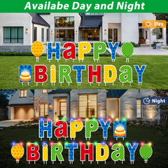 ComboJoy number stickers and balloons laid out for easy personalization and coordinated décor