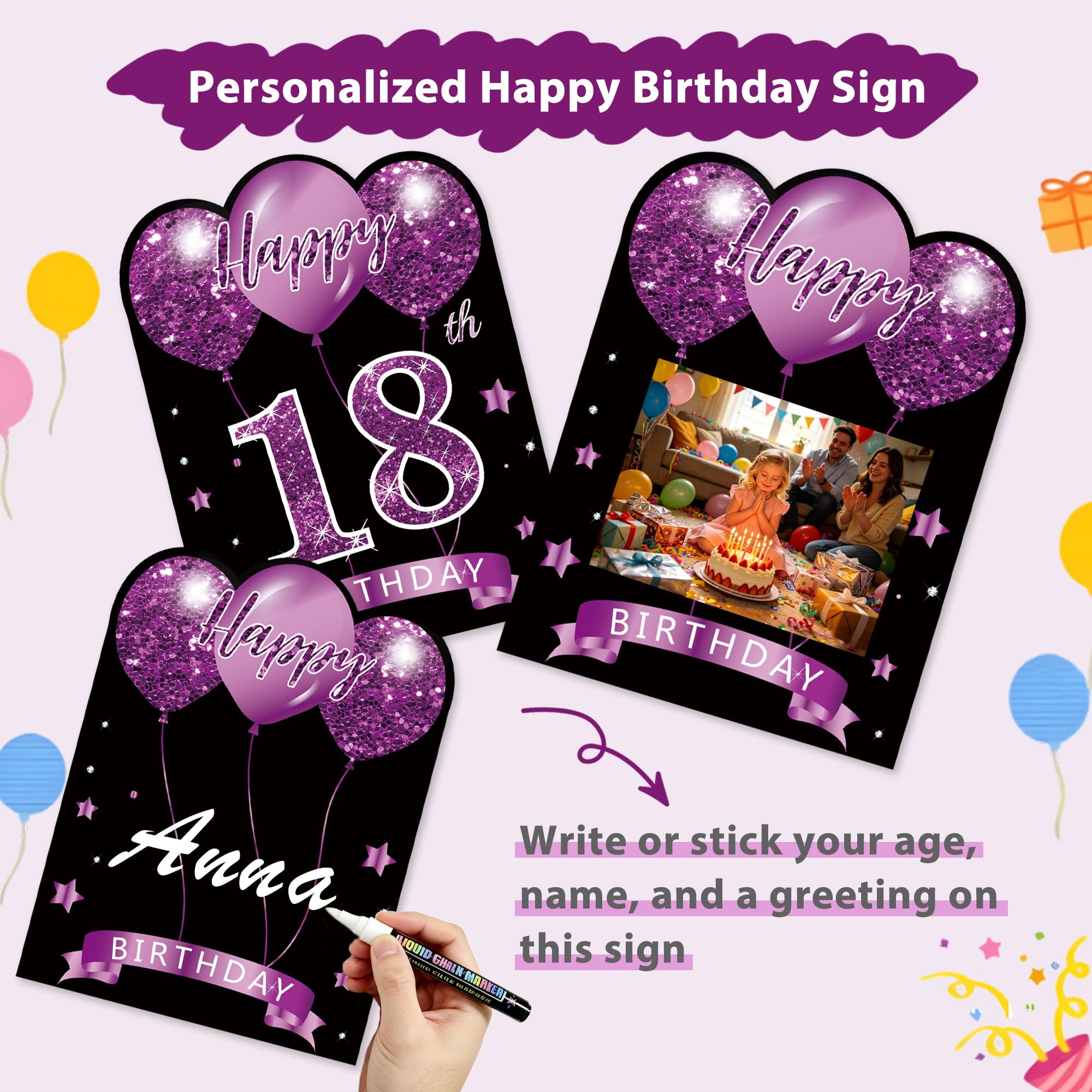 ComboJoy personalized age plaque detail for customized birthday recognition