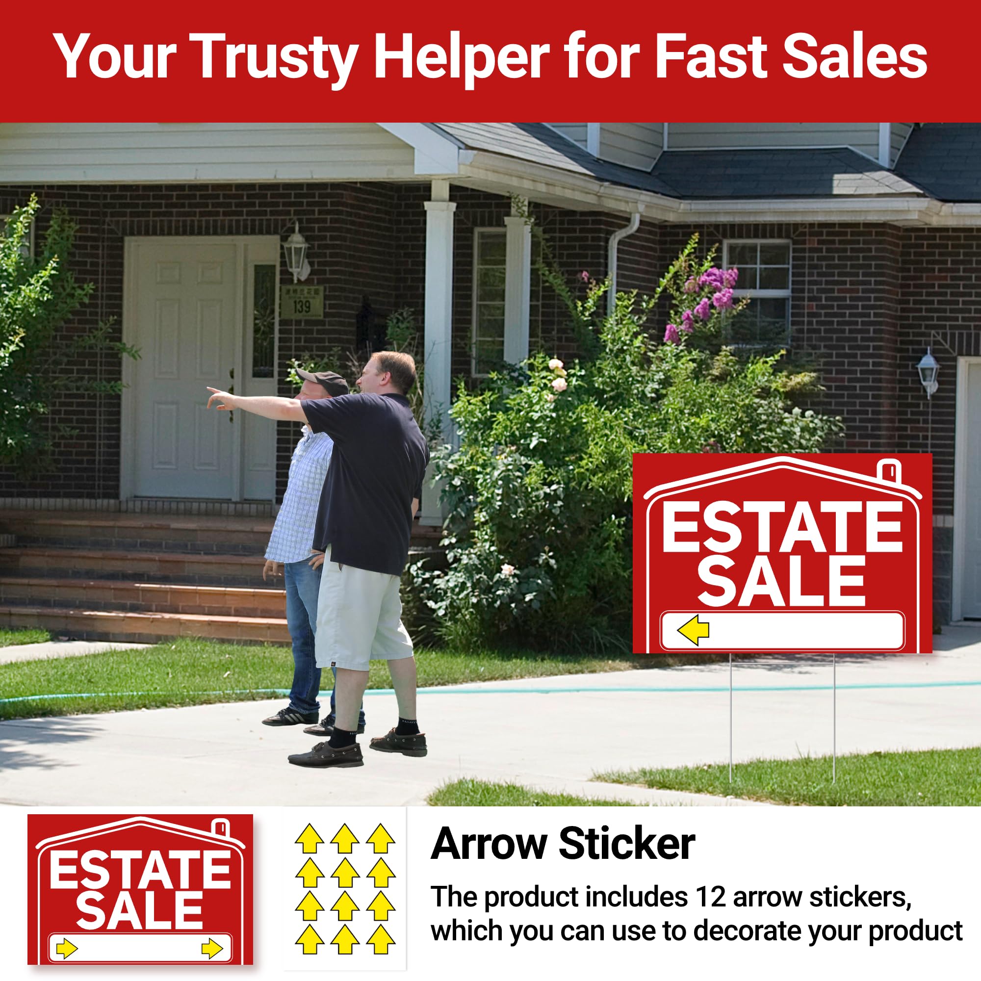 ComboJoy signs installed along driveway guiding buyers and improving turnout