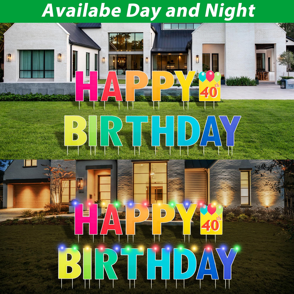 ComboJoy yard signs installed on lawn for eye-catching curb appeal