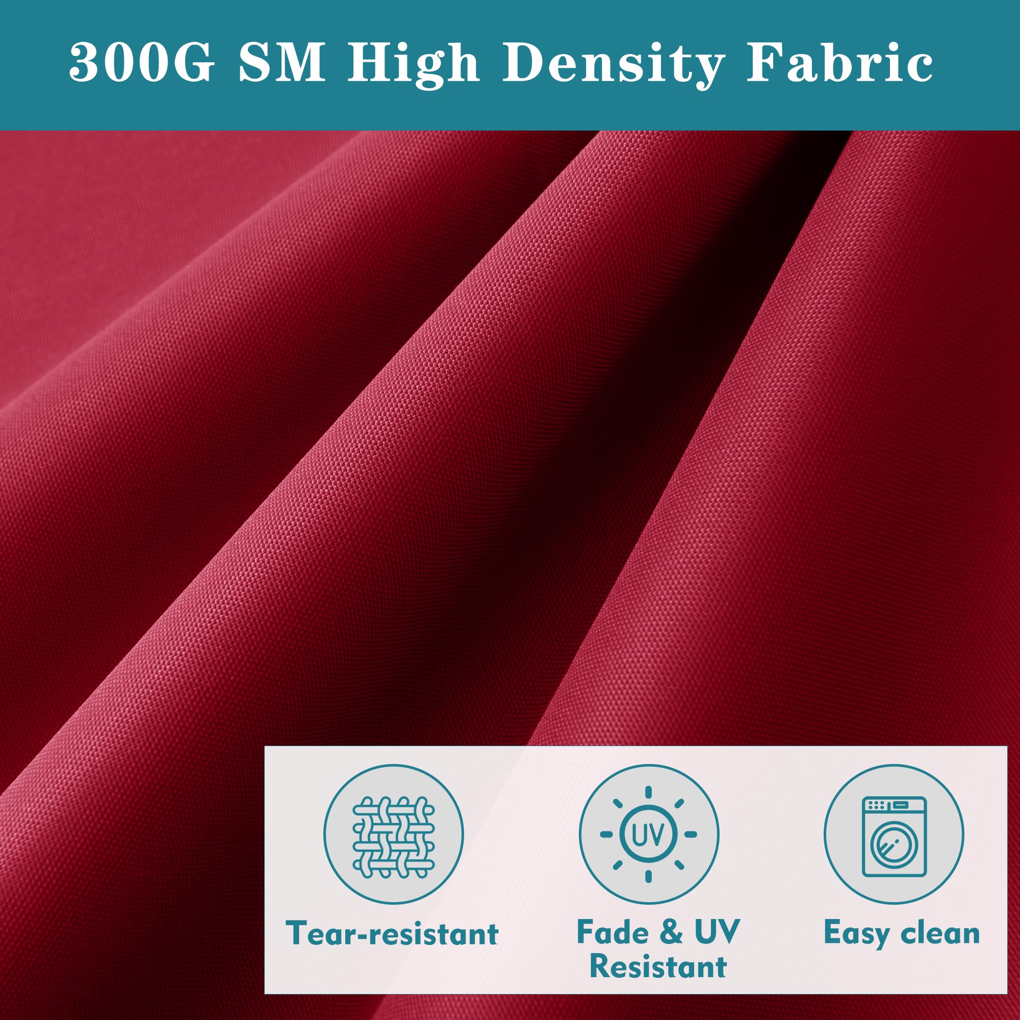 Comcaver close-up of outdoor fabric texture highlighting UV resistance and durability