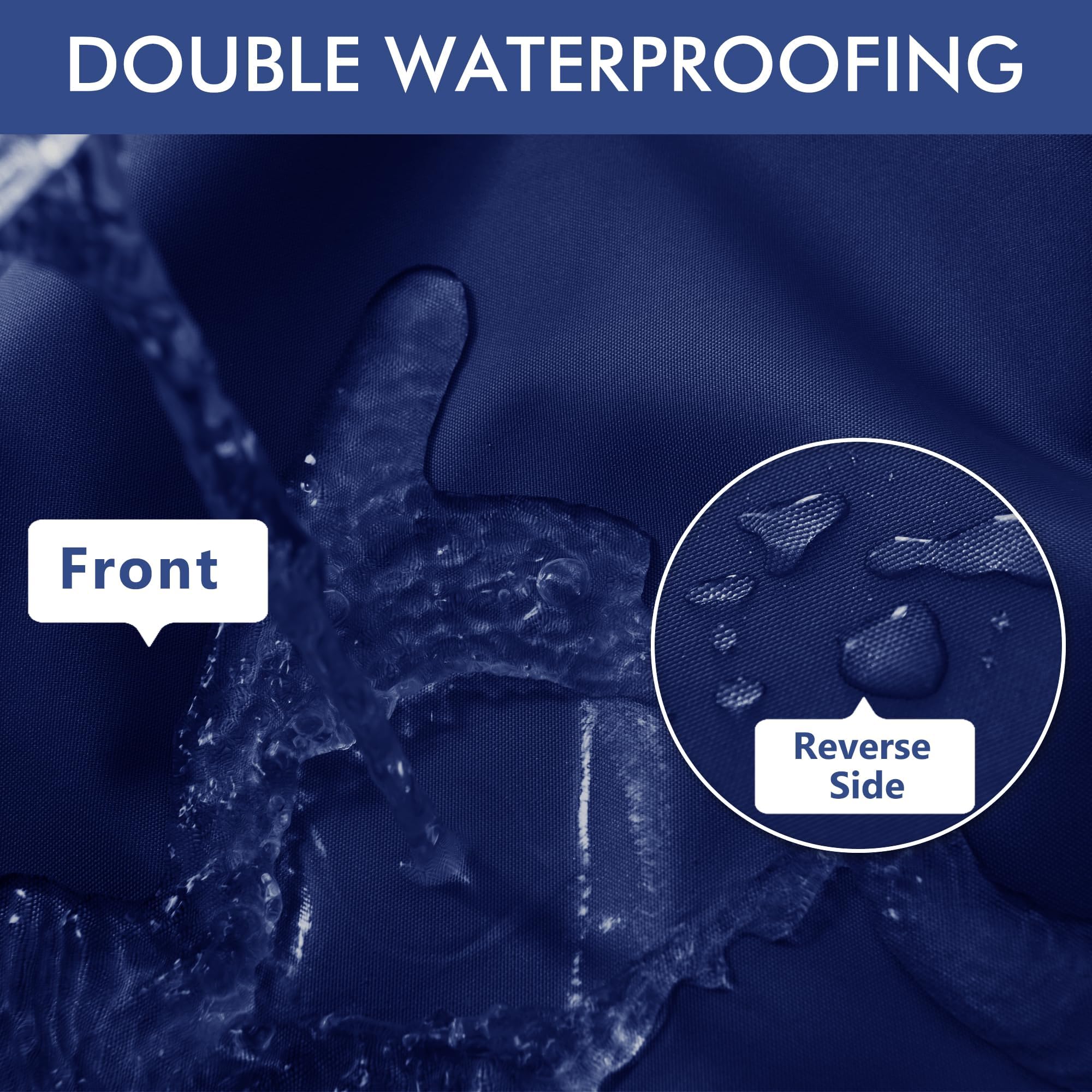 Comcaver close-up of waterproof fabric texture highlighting water resistance