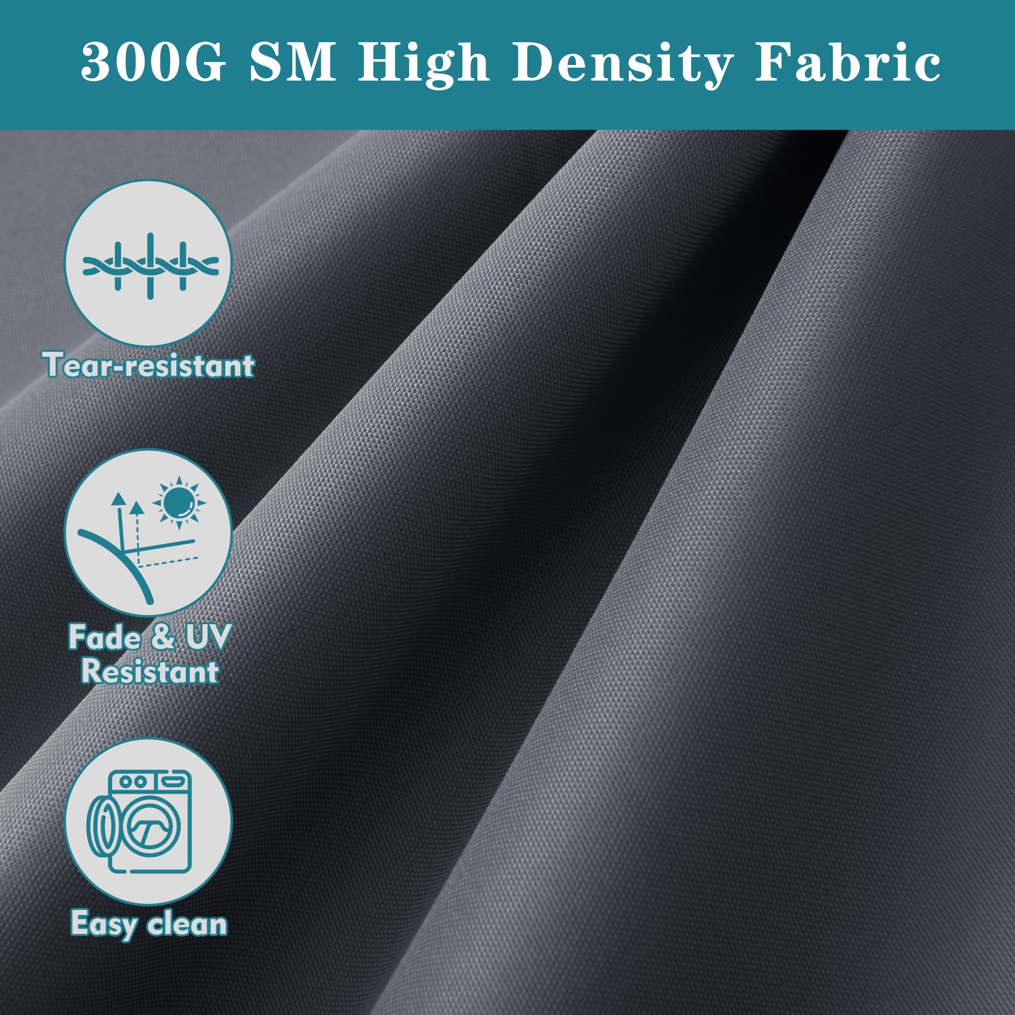 Comcaver fabric close-up showing TPU waterproof layer and UV-resistant texture benefit