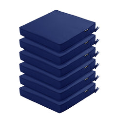 Comcaver front view of six cushions showing neat set and durability