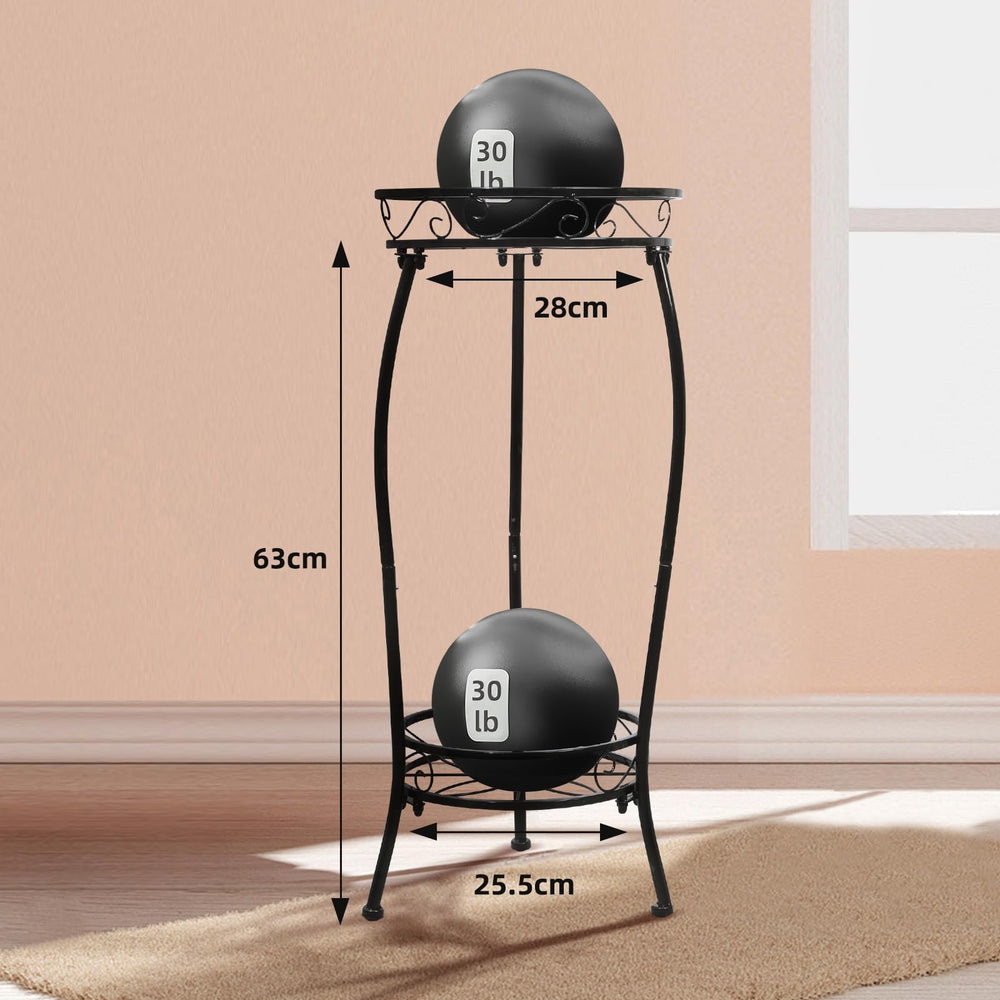 Cometofit stand next to a standard pot showing scale and space savings