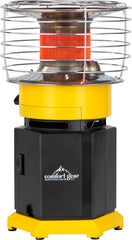 Comfort Gear PPH360-10 front view showing 360° grill and easy carry handle for portable warmth