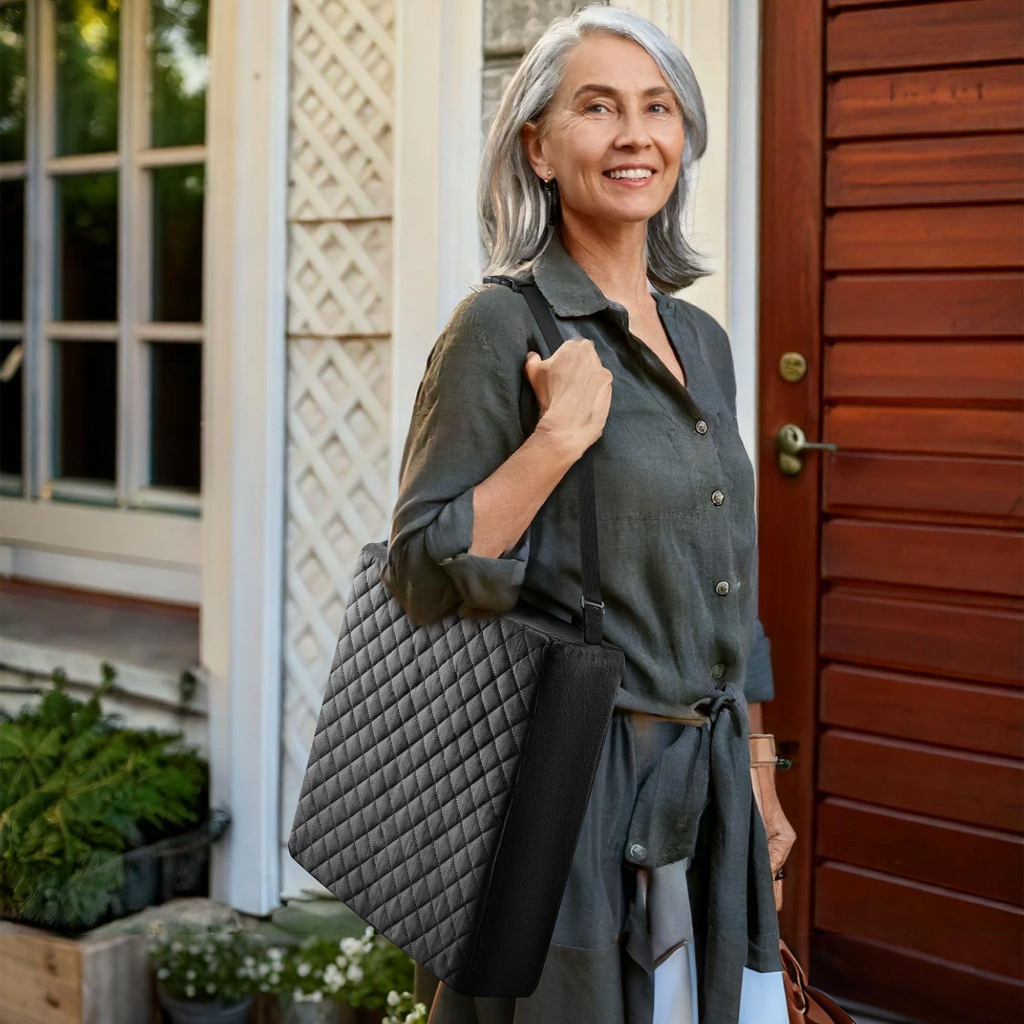 COMFORTANZA non-slip base texture preventing sliding for steady, confident sitting