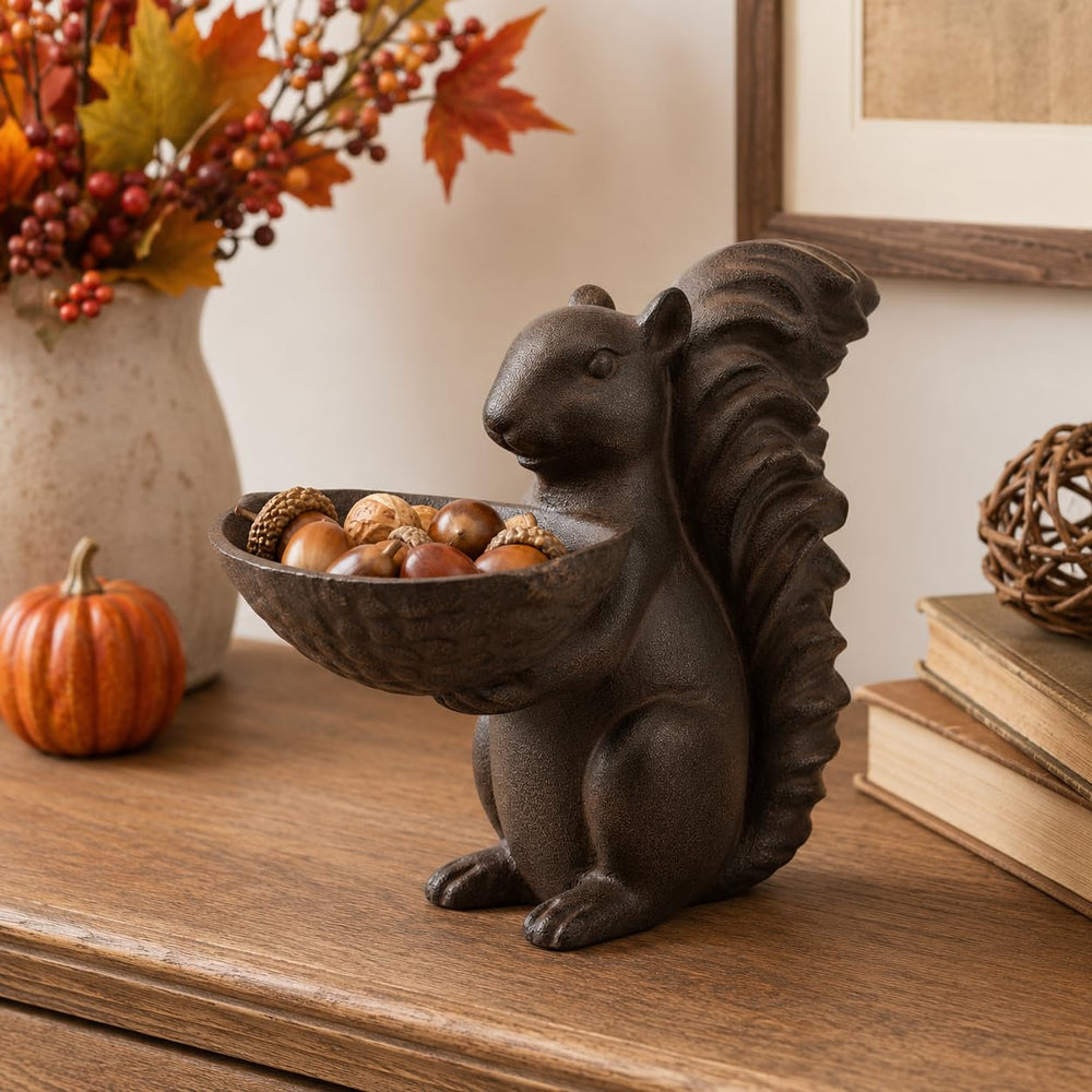 Comfy Hour in-use with birds visiting bowl for easy seed access