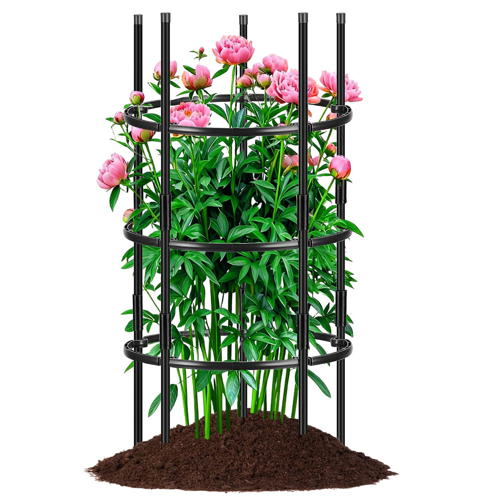 ComfyKit full assembled cage showing stable support for tall plants