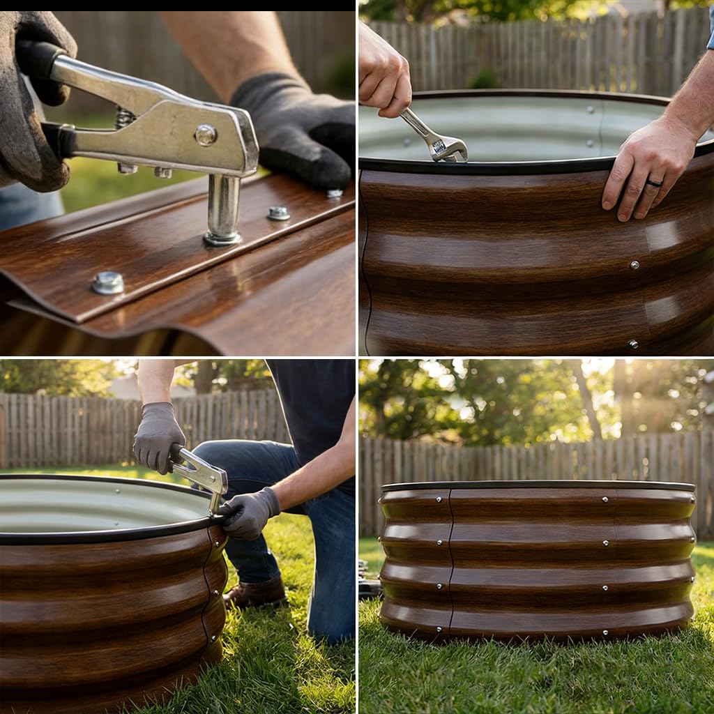 COMHOMA size comparison with gloves showing compact 2x2x1ft footprint benefit