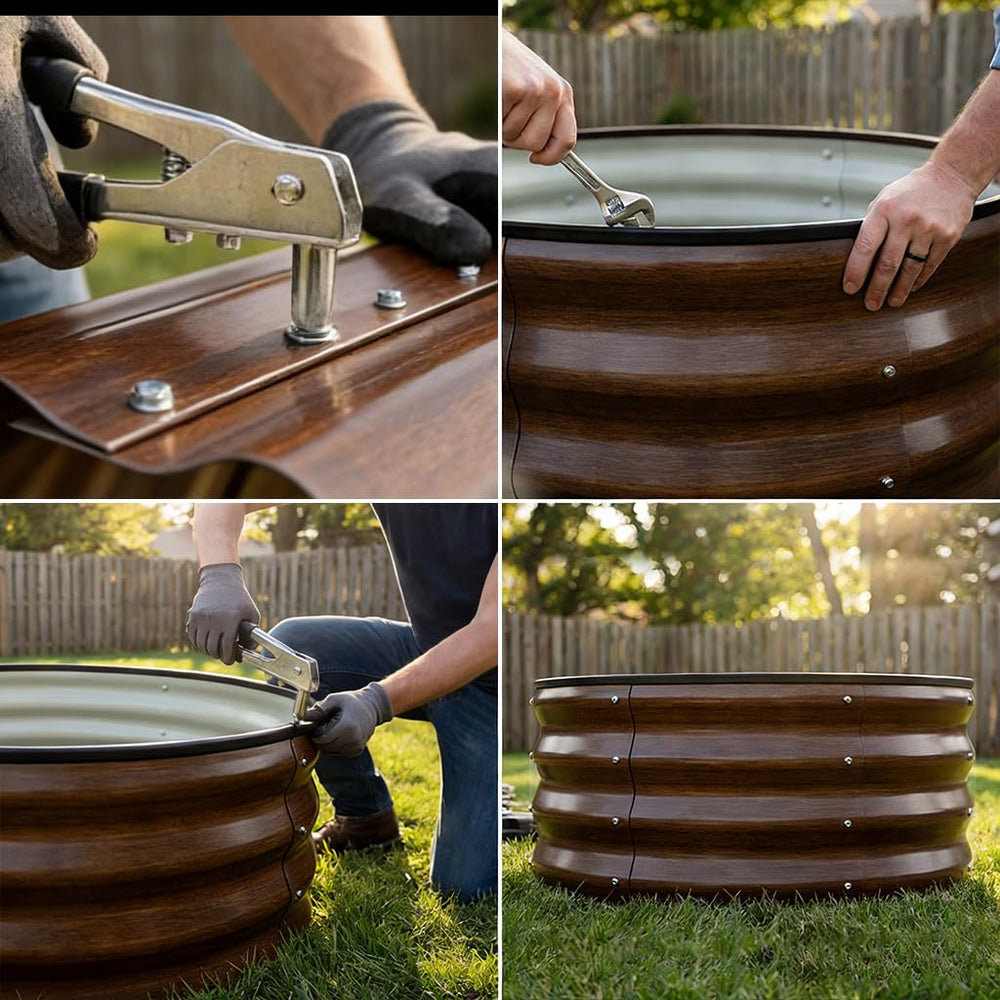 COMHOMA size comparison with gloves showing compact 2x2x1ft footprint benefit