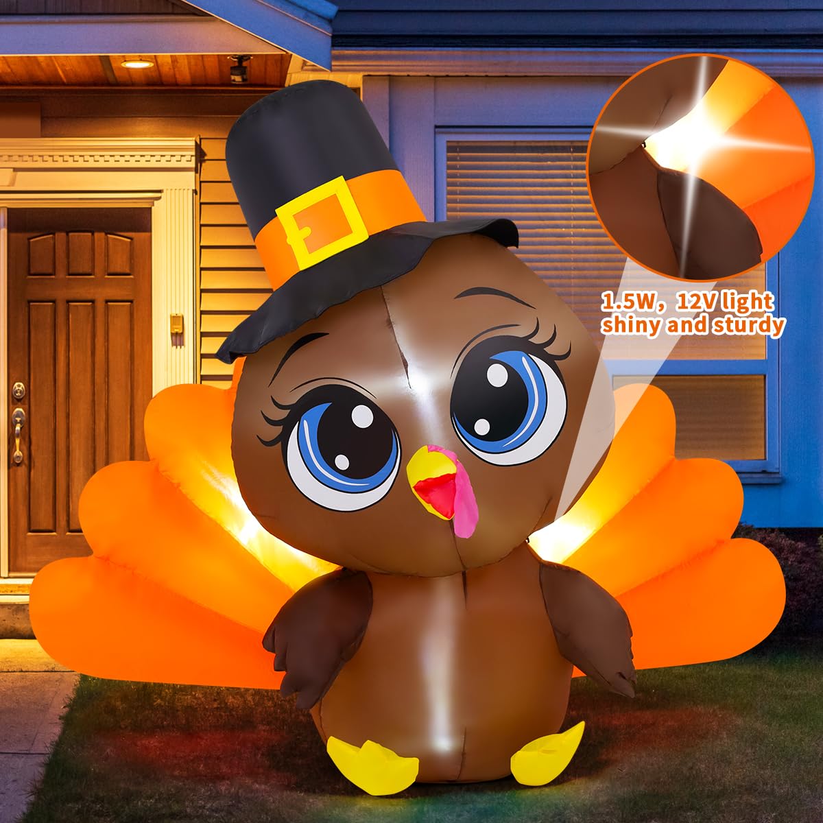 COMIN turkey side profile demonstrating sturdy waterproof polyester for lasting use