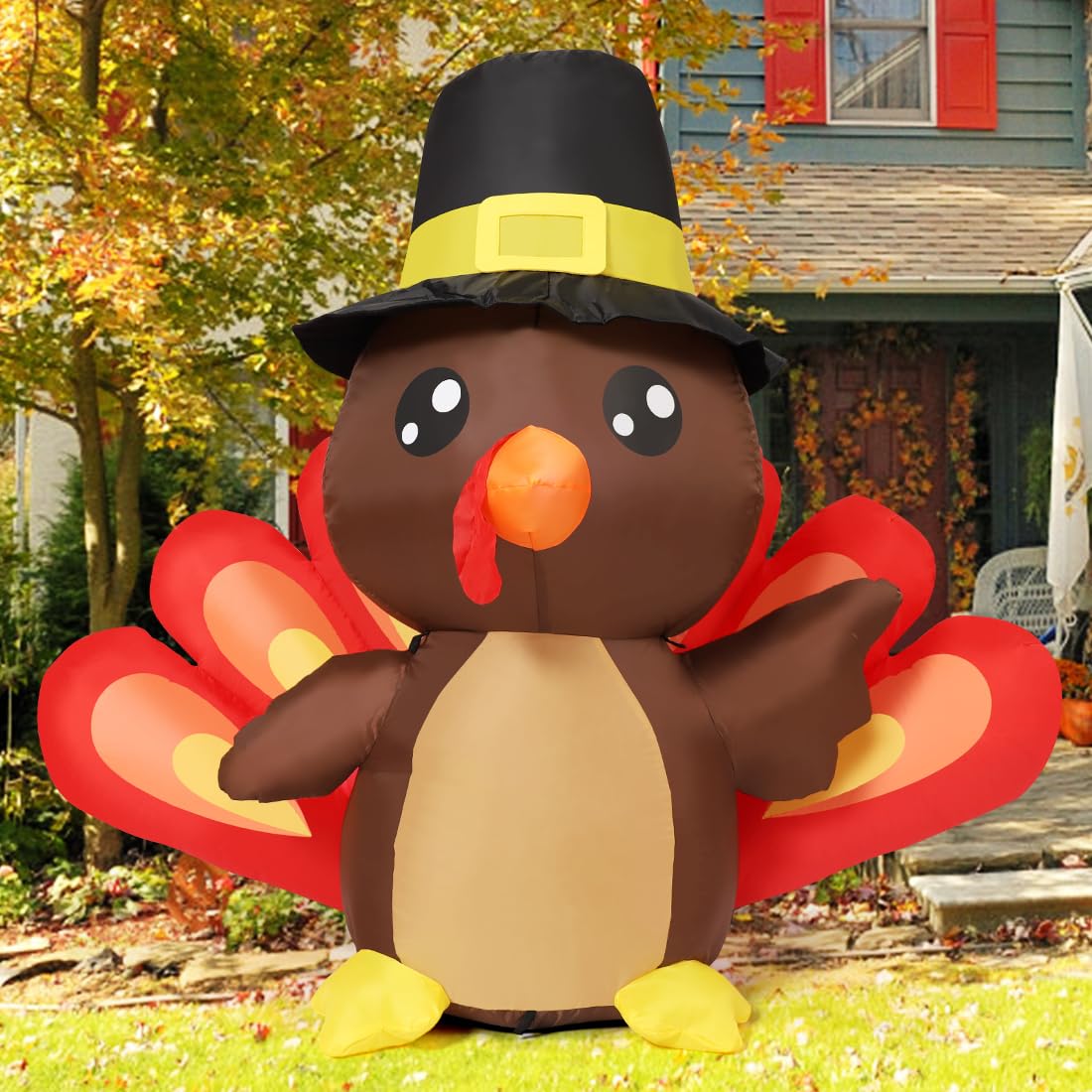 COMIN turkey baby front view showing cheerful LED lighting