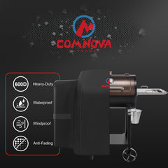 M COMNOVA OUTDOORS adjustable Velcro strap detail secures cover in wind