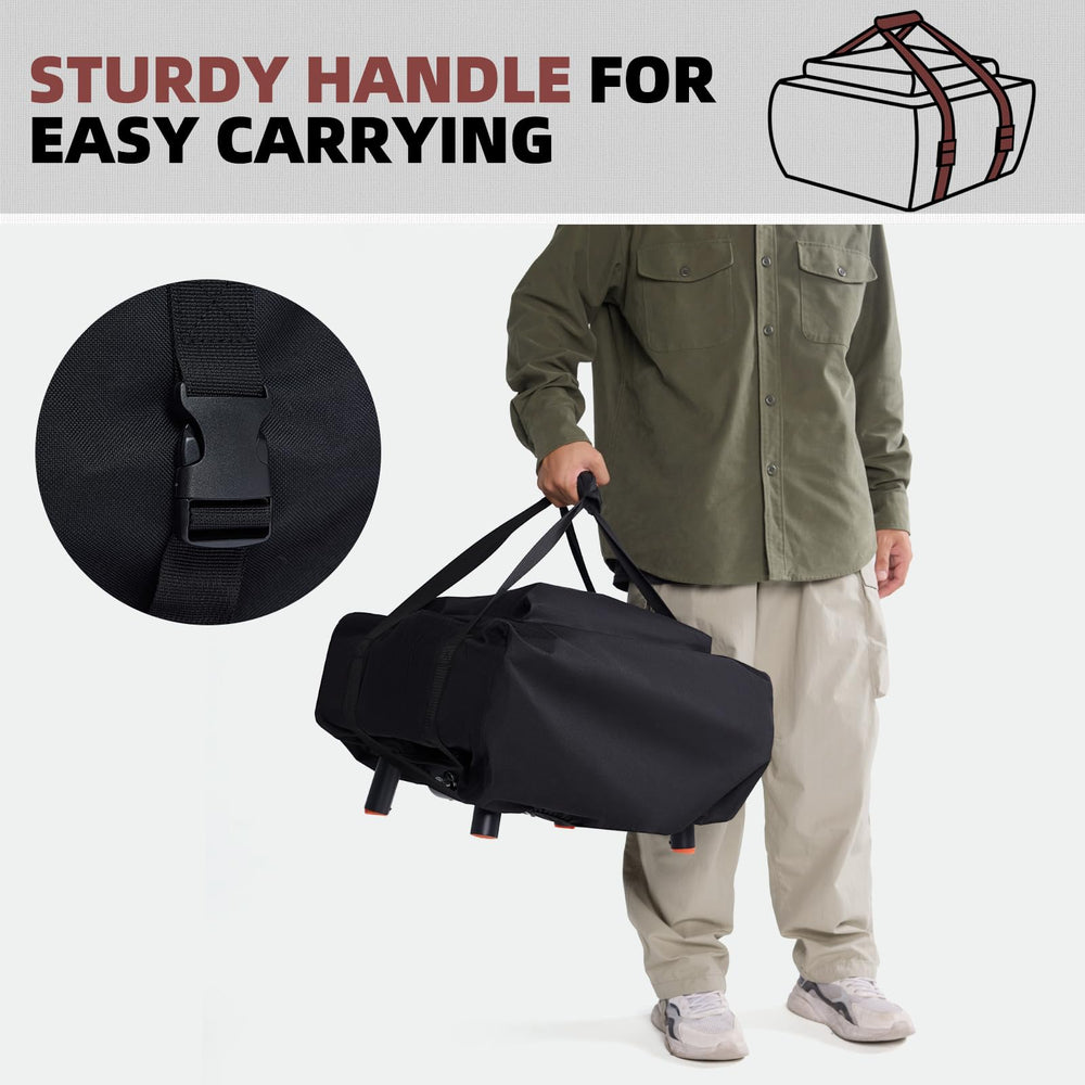 COMPEAK close-up of sealed seam and 600D fabric, highlighting waterproof durability
