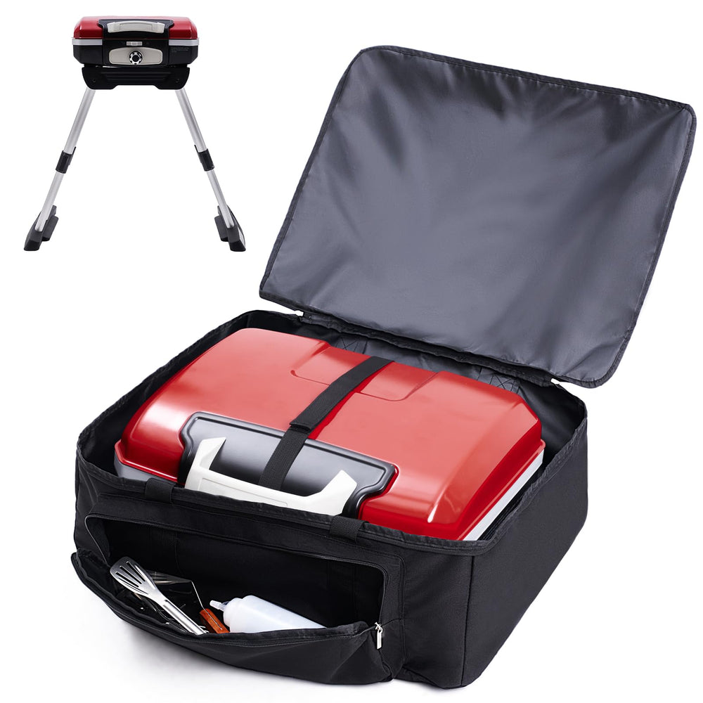 COMPEAK front view of bag protecting Cuisinart grill for secure transport