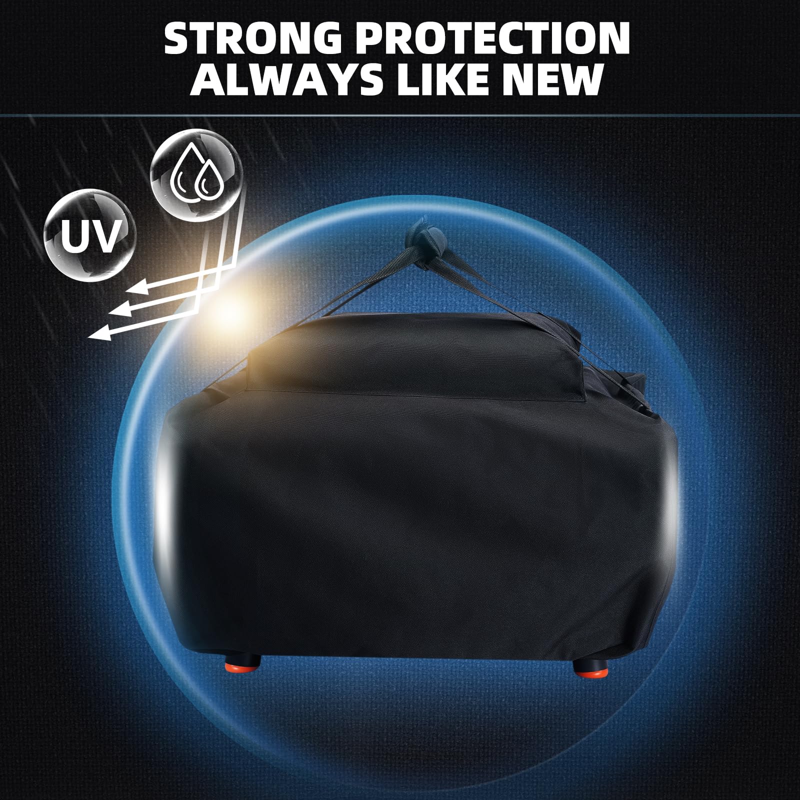 COMPEAK padded handles being lifted, offering comfortable secure transport