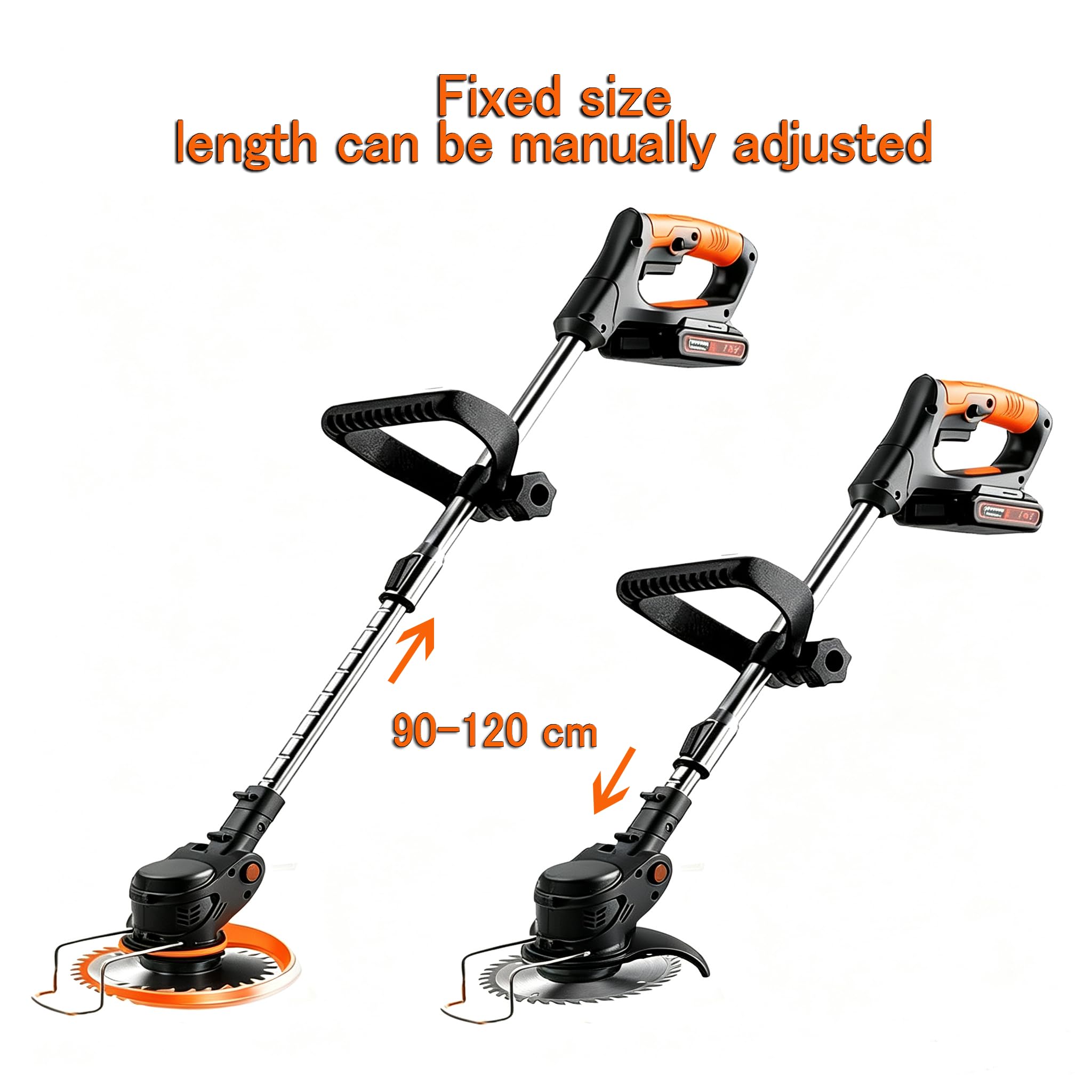 Compou in use trimming lawn edge demonstrating ease of use
