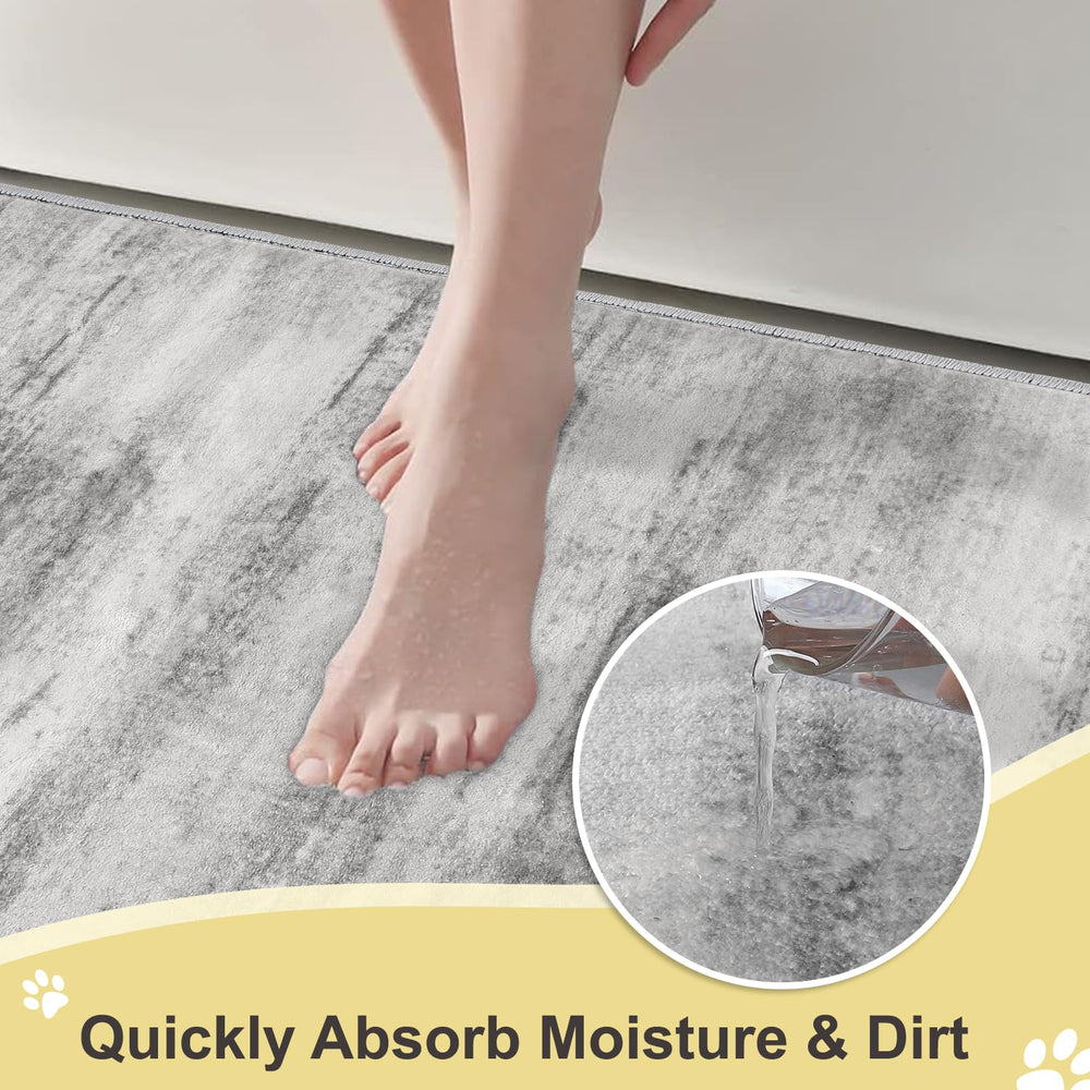 COMSLE backing texture image showing TPR non-slip backing for secure floor grip