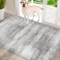 COMSLE front view full mat showing size and modern gray design for tidy entrances