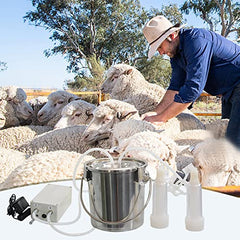 COMSUKI front view of 3L milker showing compact design and portability