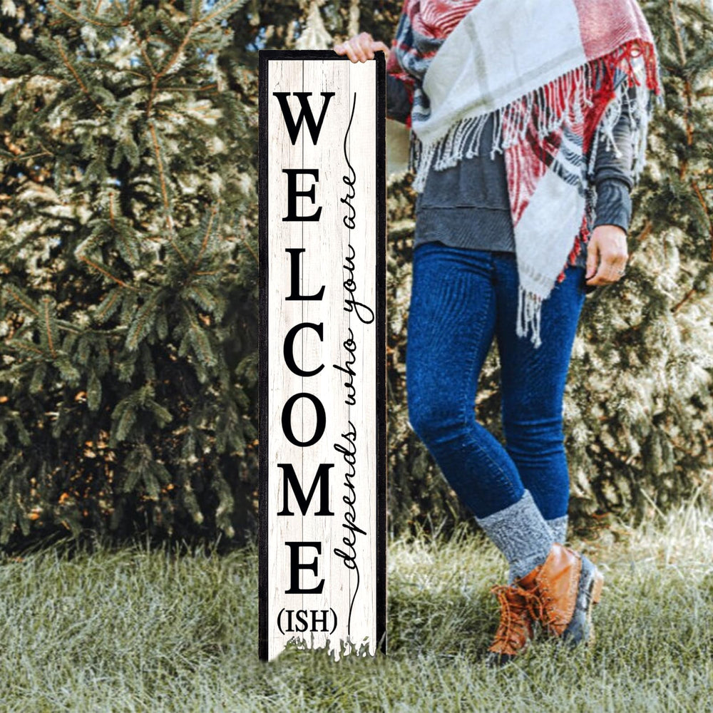 comurdyo sign displayed on a front porch adding personality and curb appeal