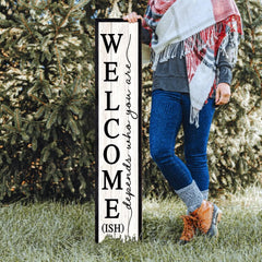 comurdyo sign displayed on a front porch adding personality and curb appeal
