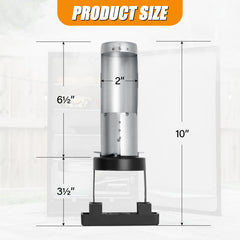 COMVIEE close-up end detail highlighting exact 2-inch diameter fit