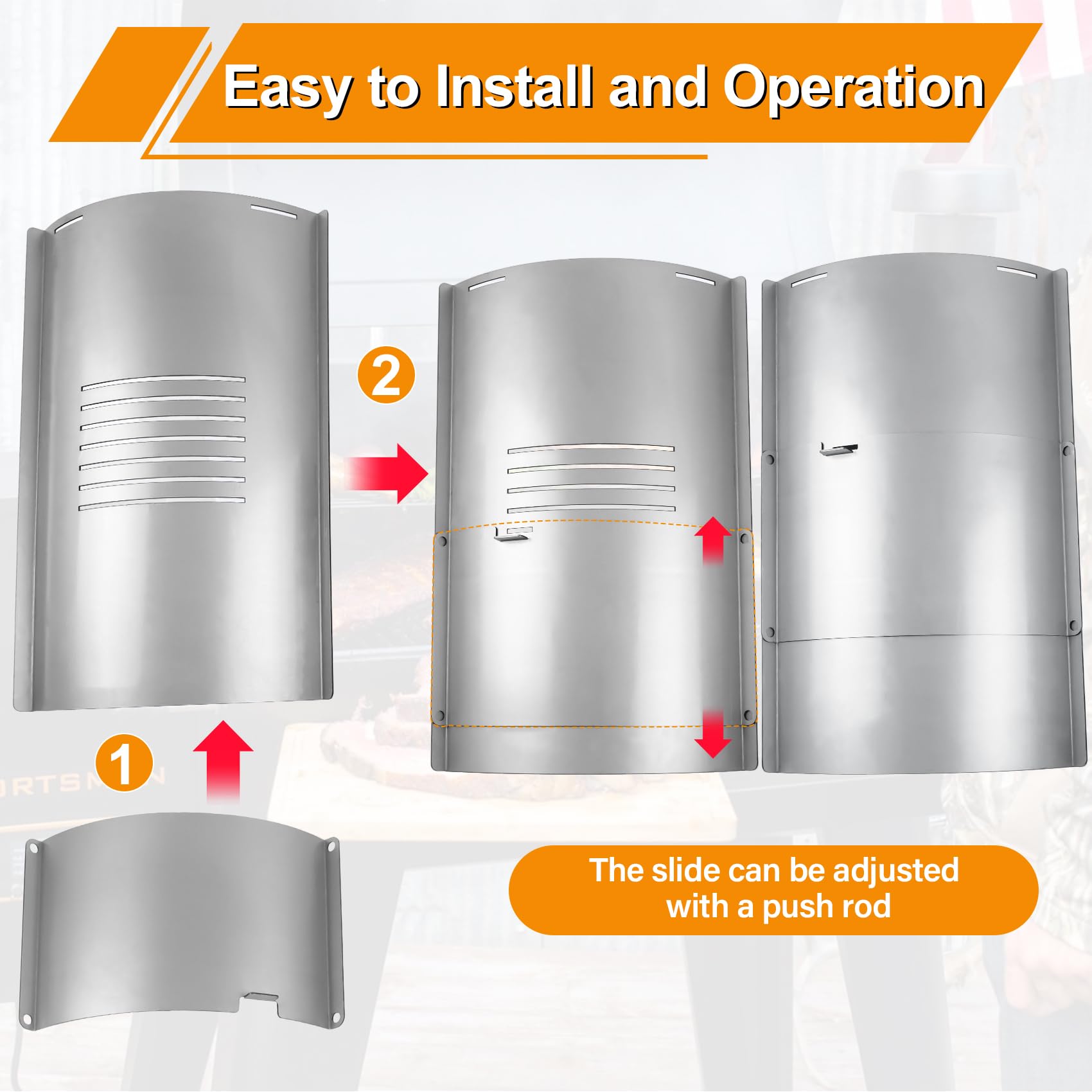 COMVIEE overhead with measurements proving compatibility with Pit Boss 820 series