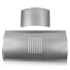 COMVIEE main plate front view showing fit and improved heat control
