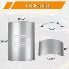 COMVIEE slide cover detail close-up showing smooth operation and adjustable flame control