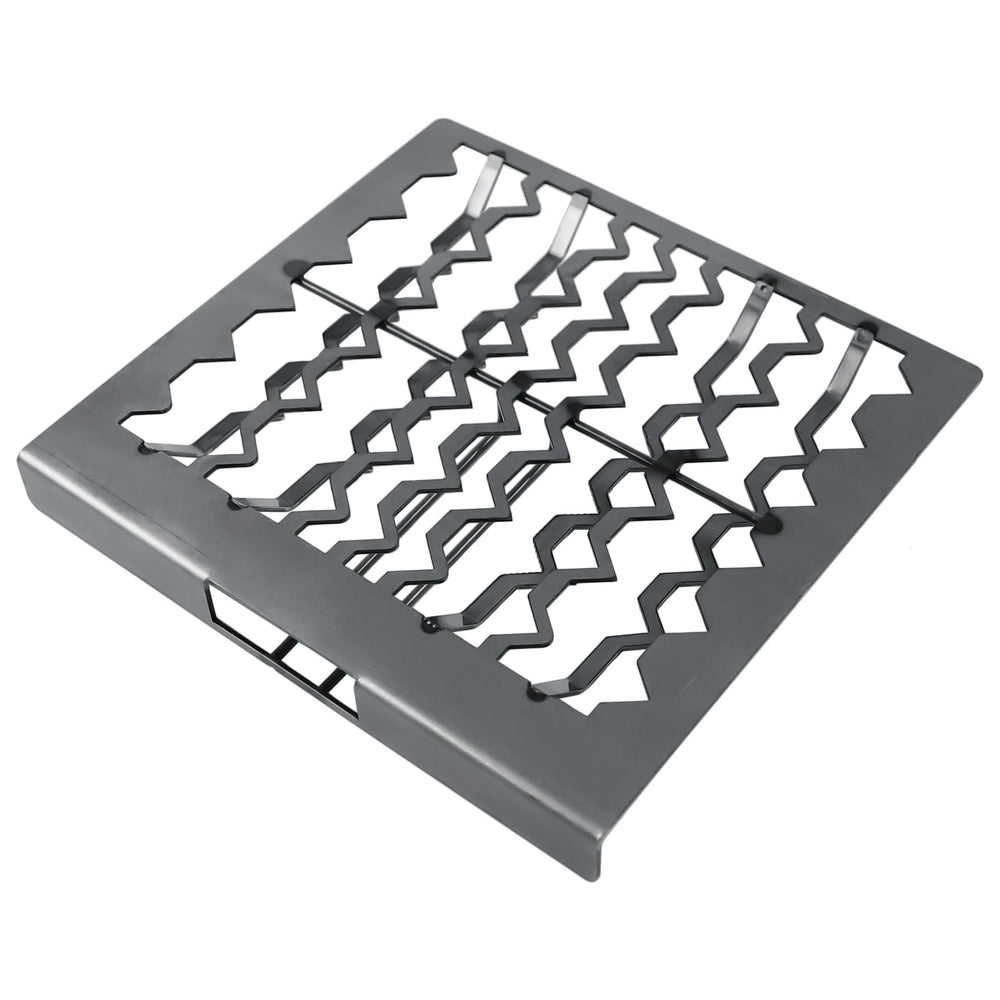 COMVIEE front view of replacement charcoal grate showing exact fit and stability