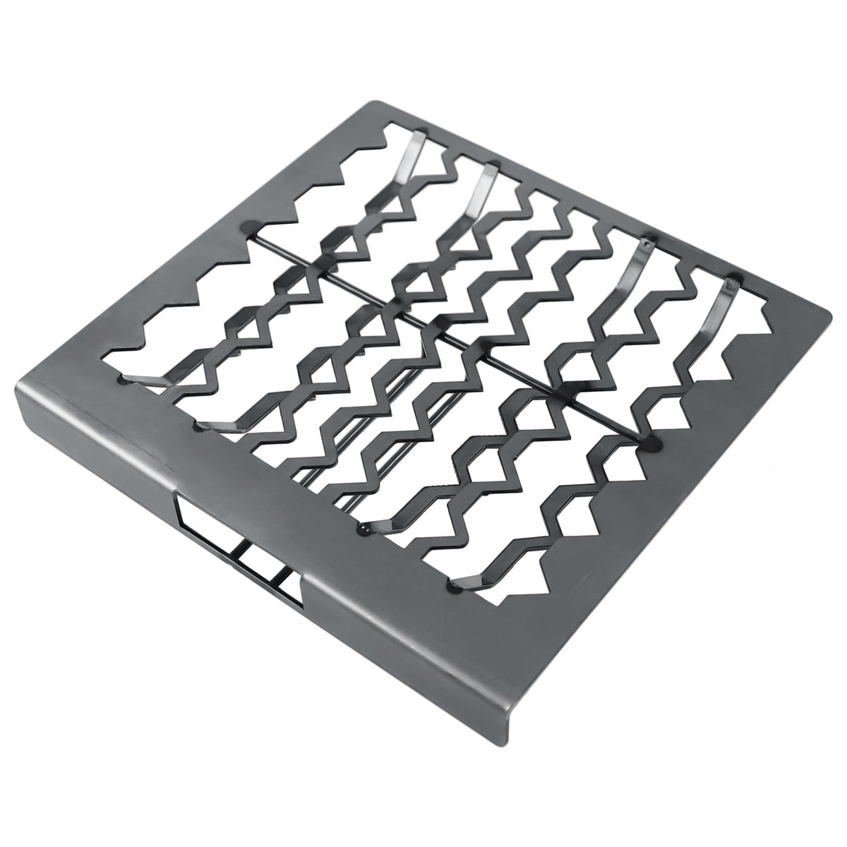 COMVIEE front view of replacement charcoal grate showing exact fit and stability