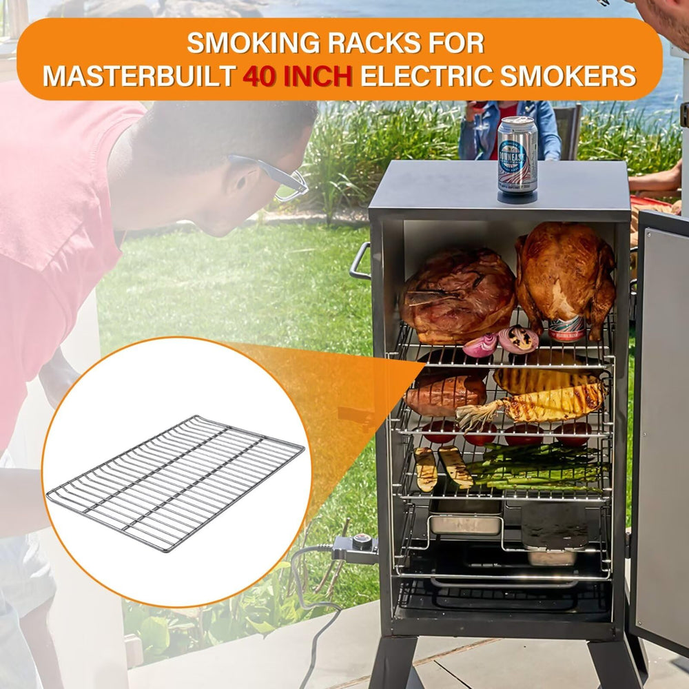 COMVIEE grate installed in a Masterbuilt smoker demonstrating easy replacement