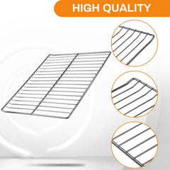 COMVIEE grate beside ruler showing 14.6 x 12.2 inch size for accurate fit