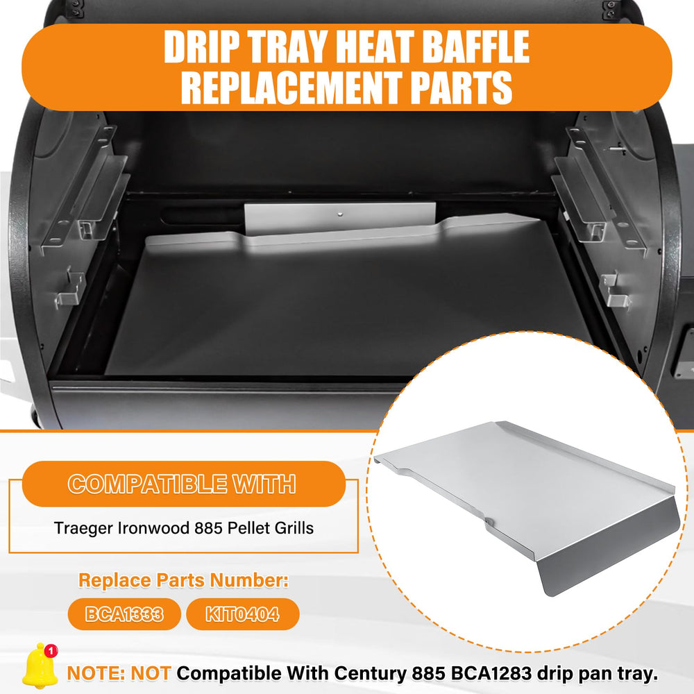 COMVIEE installed in Traeger Ironwood 885 demonstrating correct fit and improved heat distribution