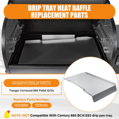 COMVIEE installed in Traeger Ironwood 885 demonstrating correct fit and improved heat distribution